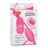 28X SCRAMBLER VIBRATING EGG W/ REMOTE - PINK
